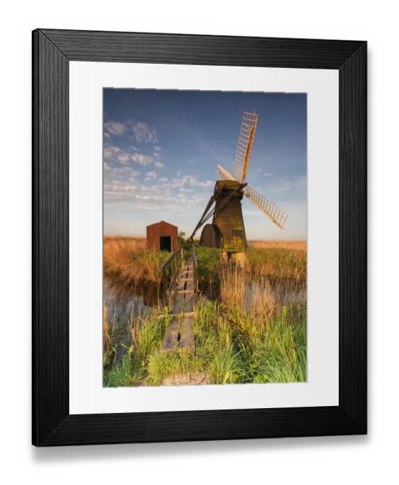 Framed Print : Herringfleet Windmill - Bridge Framed Print : Herringfleet Windmill - Bridge