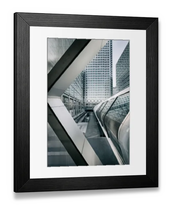 Framed Print : Canary Wharf Dystopia