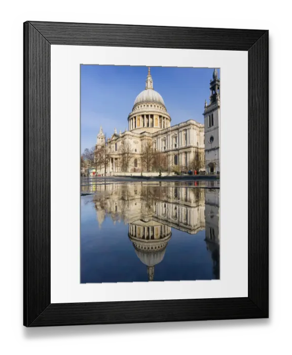 Framed Print : Reflection at St Pauls Framed Print : Reflection at St Pauls