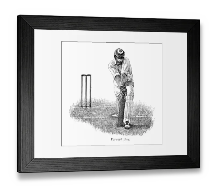 Framed Print : Cricket - Batsman Framed Print : Cricket - Batsman