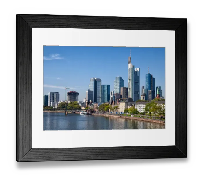 Framed Print : Panorama Frankfurt Framed Print : Panorama Frankfurt