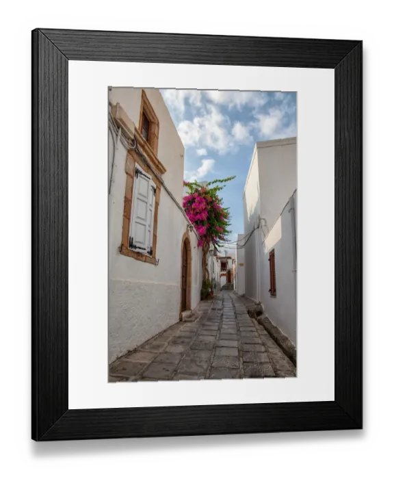 Framed Print : Narrow street Framed Print : Narrow street