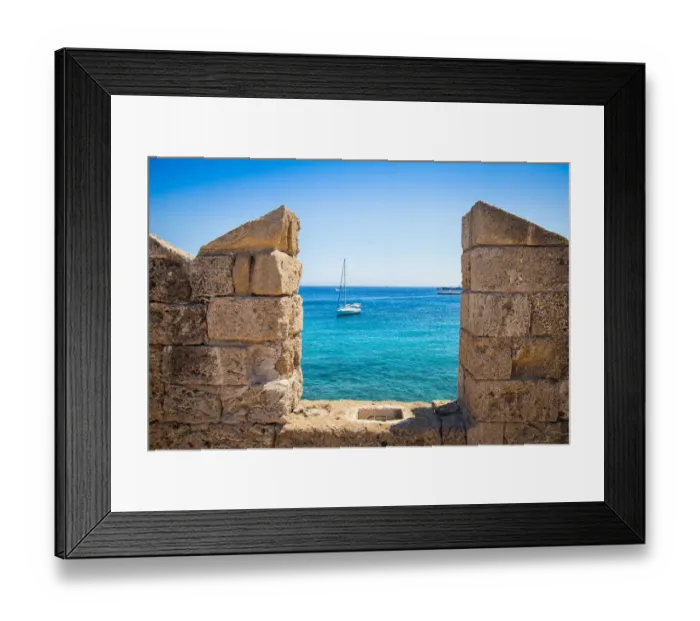 Framed Print : View from fortress