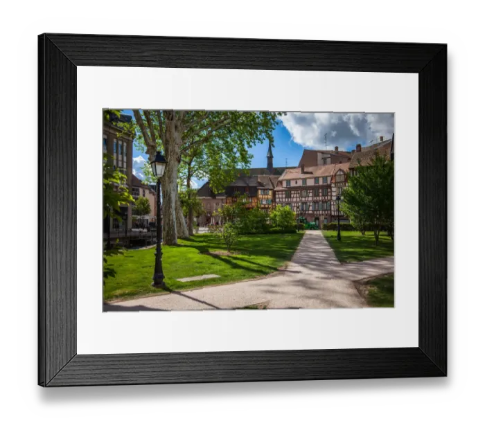 Framed Print : Colmar Old Town Park