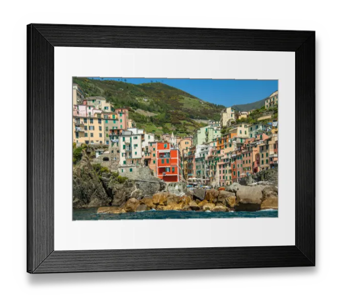 Framed Print : Coast of Riomaggiore, Province of La Spezia