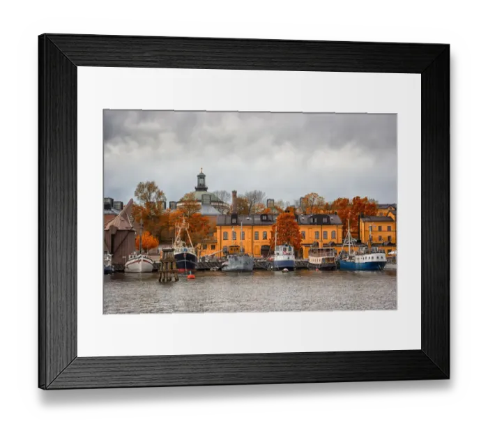 Framed Print : Stockholm Old Harbour Framed Print : Stockholm Old Harbour
