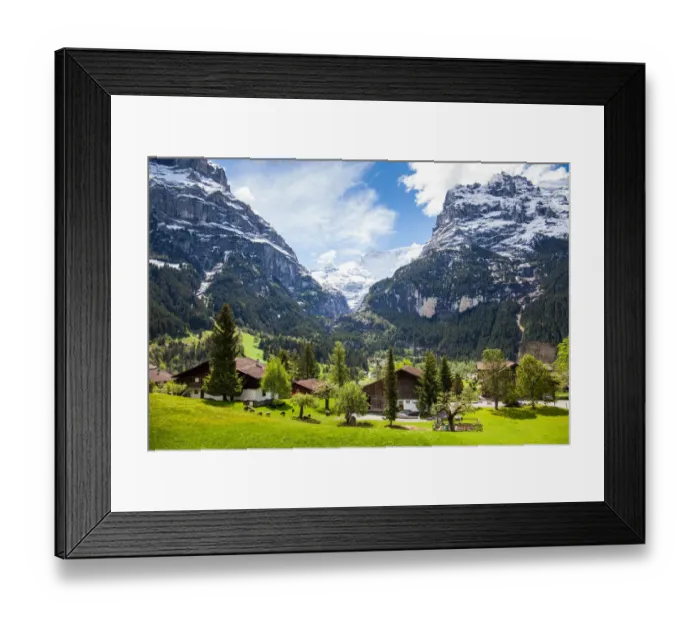Framed Print : Jungfrau Mountain Range Framed Print : Jungfrau Mountain Range