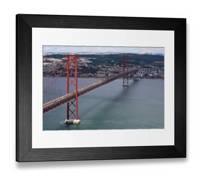 Framed Print : Lisbon Bridge