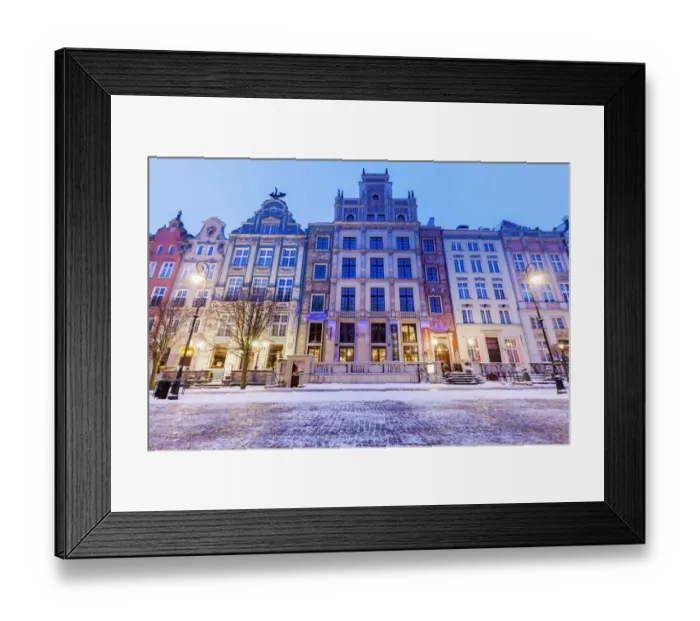Framed Print : Old town of Gdansk at night Framed Print : Old town of Gdansk at night