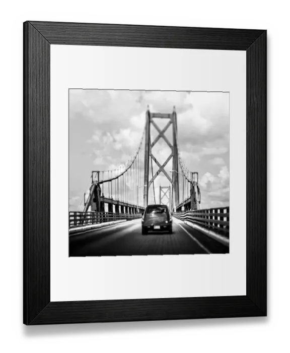 Framed Print : Crossing the Bridge