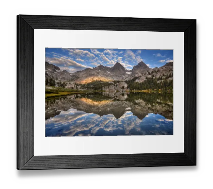 Framed Print : Mountains Reflected in Lake Ediza Framed Print : Mountains Reflected in Lake Ediza