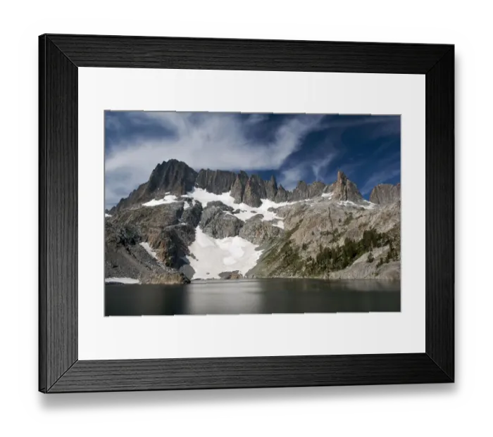 Framed Print : Minarets. Ansel Adams Wilderness