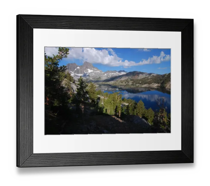 Framed Print : Alpine lakes, pine forests and glorious peaks Framed Print : Alpine lakes, pine forests and glorious peaks