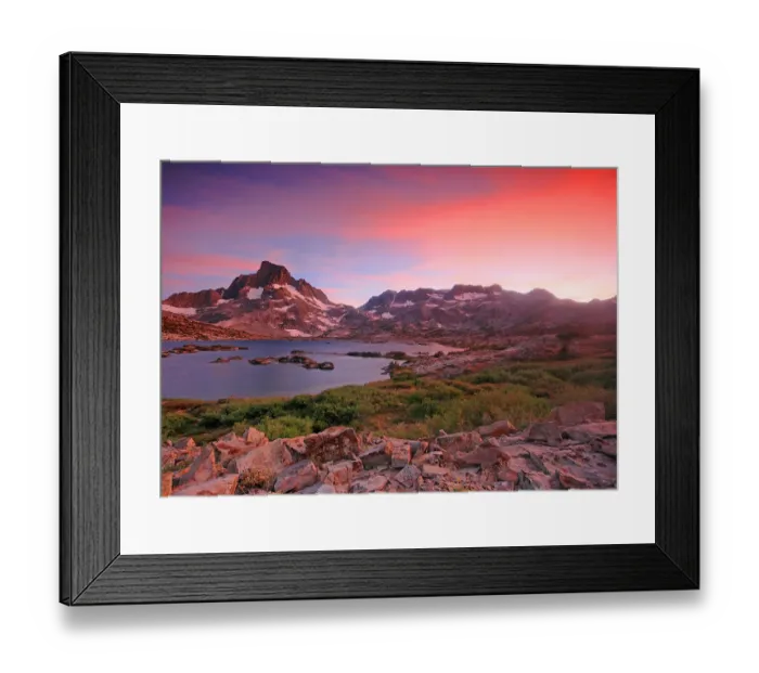 Framed Print : Thousand Island Lake Sunset Framed Print : Thousand Island Lake Sunset