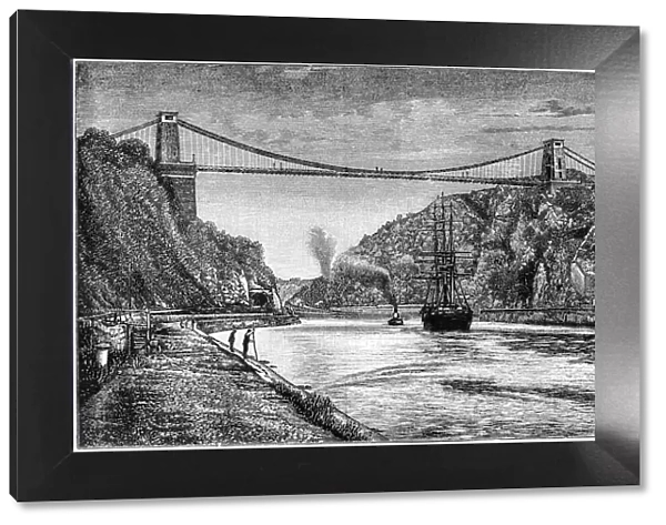 Clifton Suspension Bridge Engraving