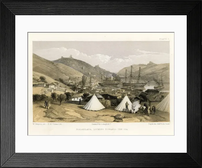 Framed Print : Crimean War - Balaklava, looking towards the sea Framed Print : Crimean War - Balaklava, looking towards the sea