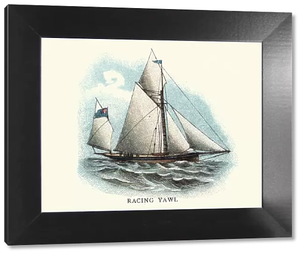 History of Ships - Racing Yawl, 19th Century