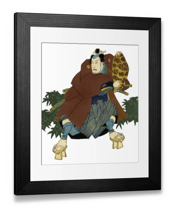 Framed Print : Traditional Japanese Woodblock print of Actor Framed Print : Traditional Japanese Woodblock print of Actor
