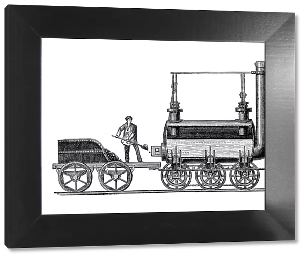 Steam locomotive by George Stephenson, 1814