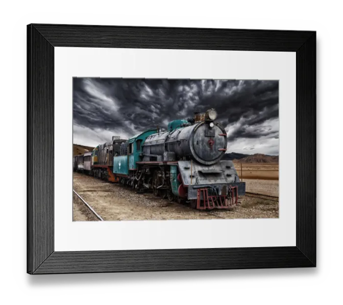 Framed Print : Locomotive train in Wadi Rum desert, Jordan Framed Print : Locomotive train in Wadi Rum desert, Jordan