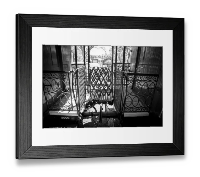 Framed Print : Gangway connection between passenger cars on a train Framed Print : Gangway connection between passenger cars on a train