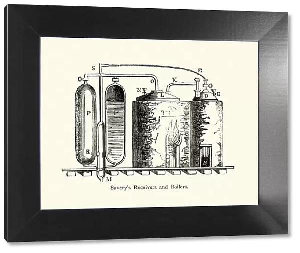 Thomas Saverys Receivers and boilers for Pumping Steam Engine