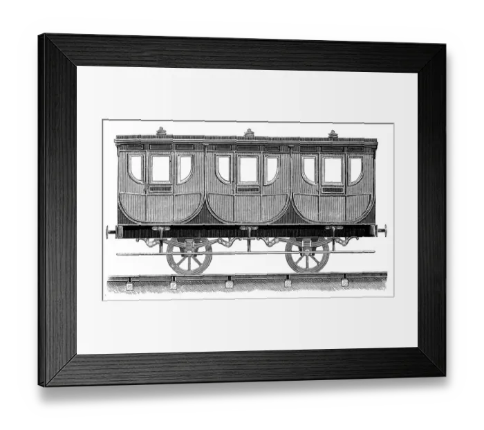 Framed Print : Antique illustration of scientific discoveries: Steam power Framed Print : Antique illustration of scientific discoveries: Steam power