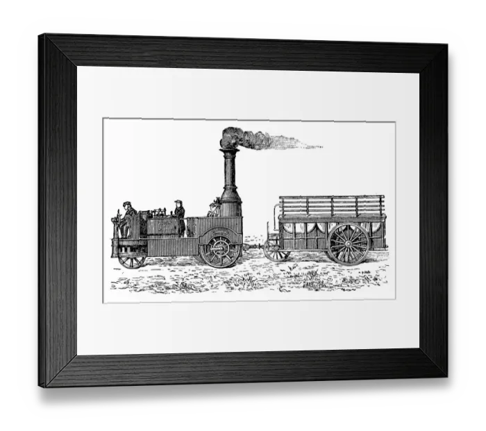 Framed Print : Traction Engine, Or Steam Car, Invented By M. Lotz From Nantes Framed Print : Traction Engine, Or Steam Car, Invented By M. Lotz From Nantes