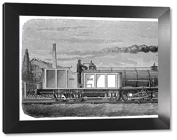 English steam locomotive with six wheels