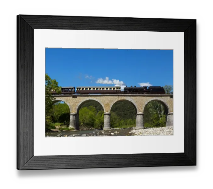 Framed Print : The Cevenne steam train, Gard, Occitanie, France Framed Print : The Cevenne steam train, Gard, Occitanie, France