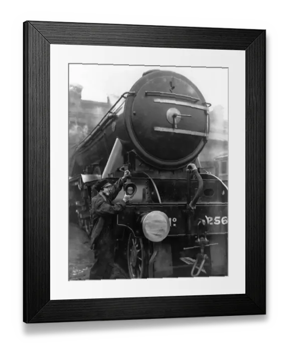 Framed Print : Lady Engine Driver