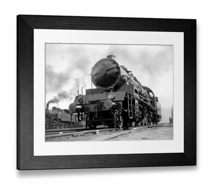 Framed Print : Steam Locomotive at Gare du Nord 1929 Framed Print : Steam Locomotive at Gare du Nord 1929