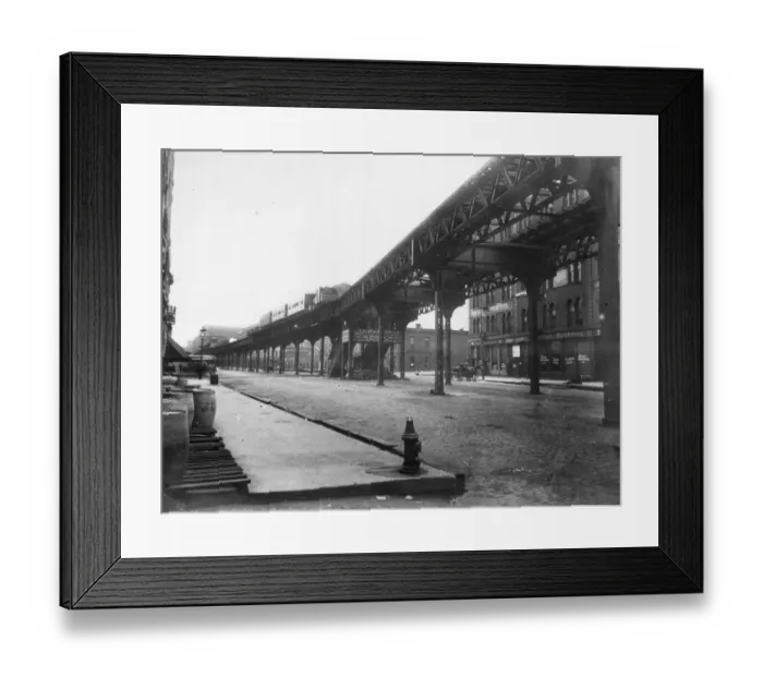 Framed Print : Elevated Railway Framed Print : Elevated Railway