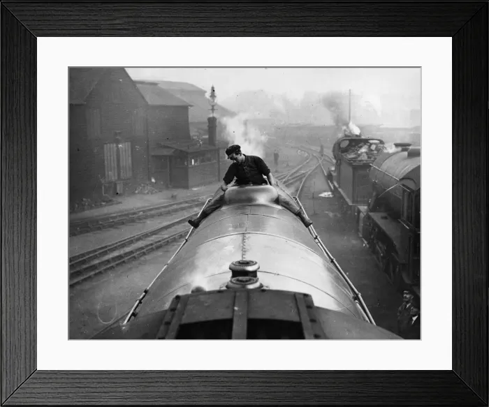 Framed Print : Locomotive Cleaner Framed Print : Locomotive Cleaner