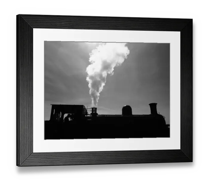 Framed Print : Steam Train Black and White Framed Print : Steam Train Black and White