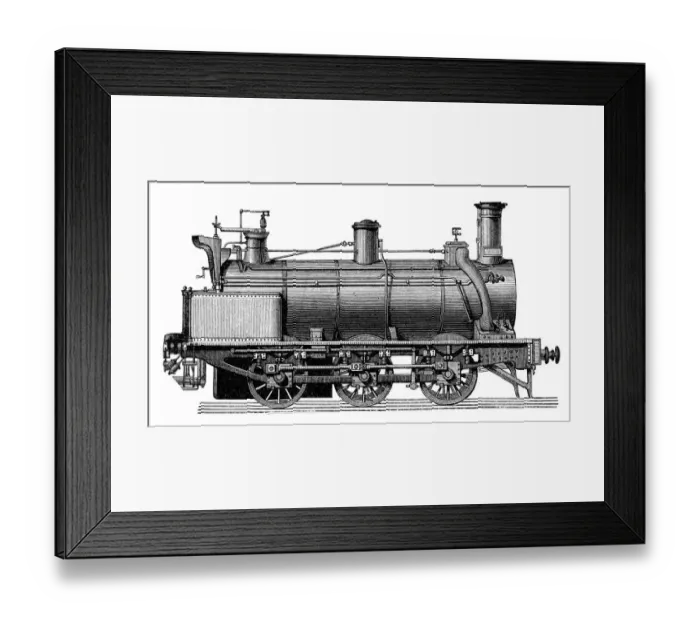 Framed Print : Old French locomotive Framed Print : Old French locomotive