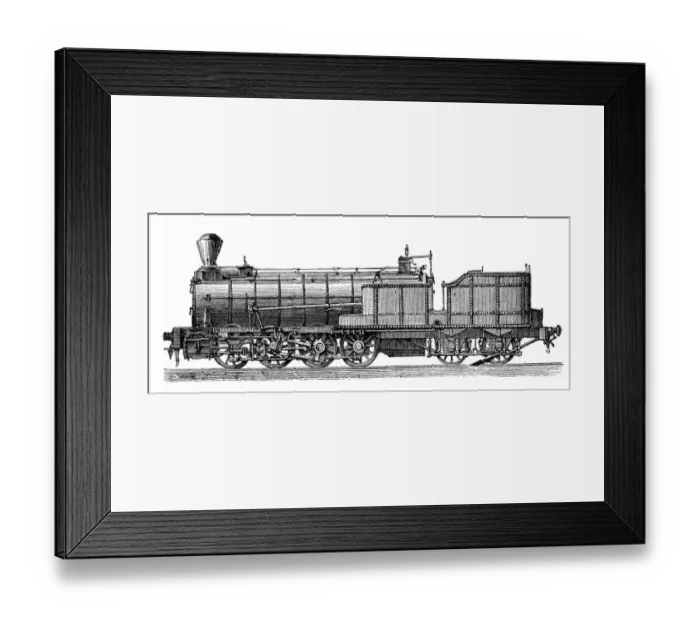 Framed Print : Old Semmering Railway Locomotive Framed Print : Old Semmering Railway Locomotive