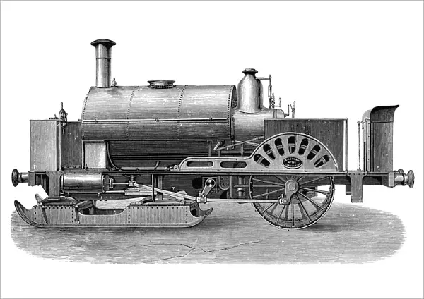 Steam engine sledge
