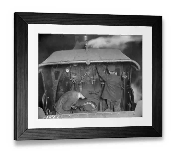 Framed Print : Stoking The Loco Framed Print : Stoking The Loco