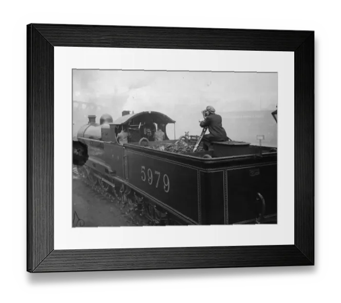 Framed Print : Train Filming Framed Print : Train Filming