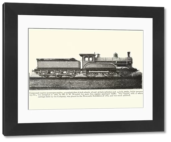 Victorian Compound express passenger train, 19th Cnetury