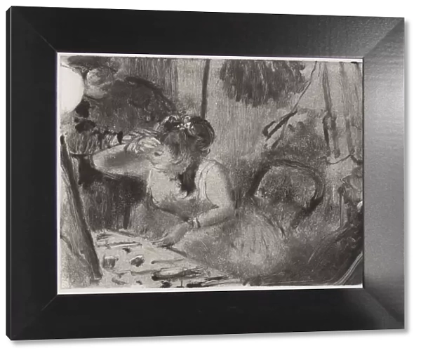 Intimacy Monotype by Edgar Degas