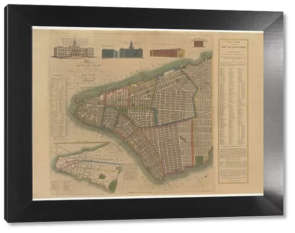 The City of New York: Longworths Explanatory Map and Plan, 1817