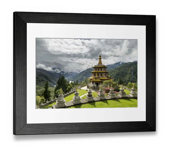 Framed Print : Khamsum Yulley Namgyal Chorten Framed Print : Khamsum Yulley Namgyal Chorten
