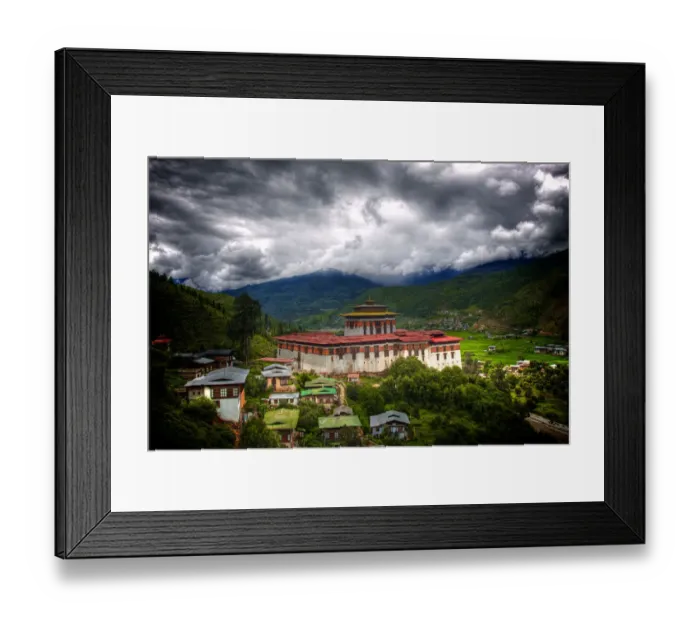 Framed Print : Rinpung Dzong at Paro, Bhutan Framed Print : Rinpung Dzong at Paro, Bhutan
