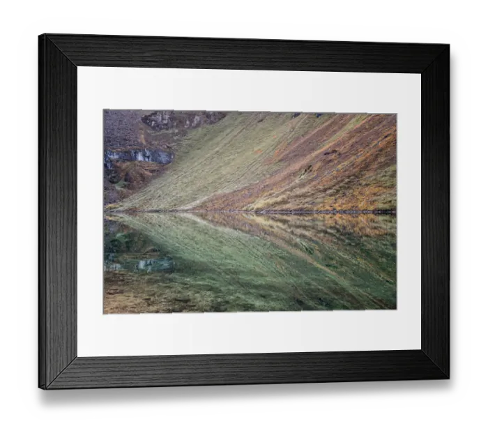 Framed Print : Colorful reflection in a small lake at Thrika camp, Gasa District, Snowman Trek, Bhutan Framed Print : Colorful reflection in a small lake at Thrika camp, Gasa District, Snowman Trek, Bhutan