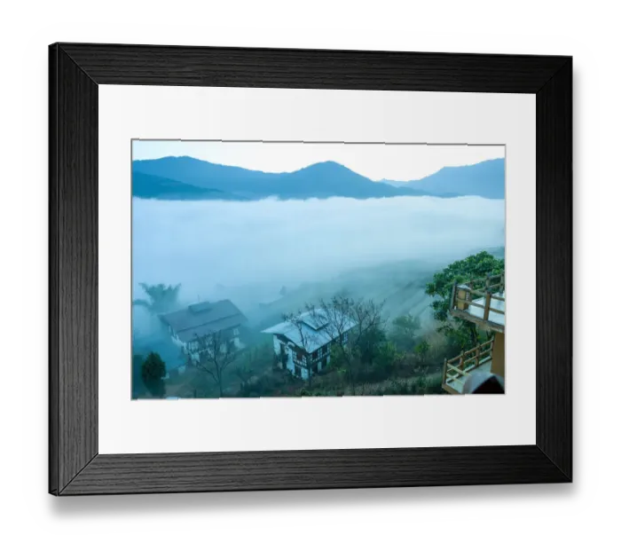 Framed Print : Sunrise in Punakha, Bhutan Framed Print : Sunrise in Punakha, Bhutan