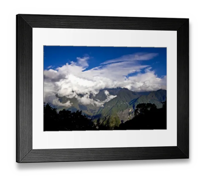 Framed Print : White clouds of Bhutan Framed Print : White clouds of Bhutan