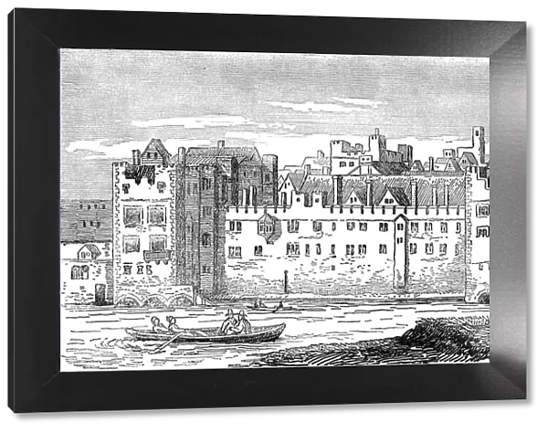 The Savoy, London, 1650, from a drawing by Hollar (Illustration)
