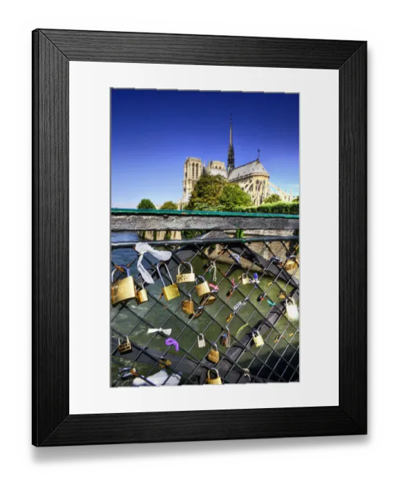 Framed Print : Paris - Notre Dame with Pont de la Tournelle Framed Print : Paris - Notre Dame with Pont de la Tournelle